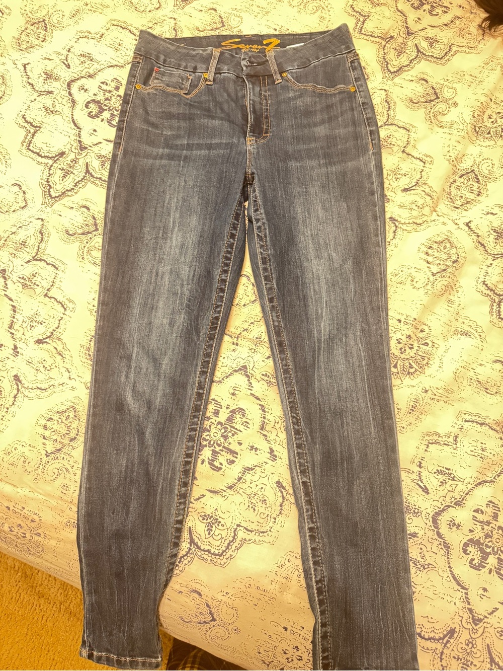Seven7 jeans 10 tummyless high rise Dark Blue Women's Skinny Jeans